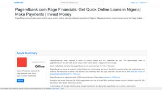 
                            3. pagemfbank.com - Page Financials: Get Quick Online Loans ... - Pagemfbank Login