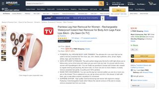 
Painless Leg Hair Removal for Women ... - Amazon.com  
