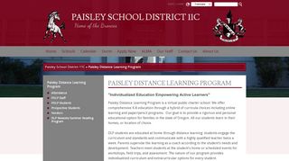 
                            5. Paisley Distance Learning Program - Paisley School District 11C - Distance Reading Programs Org Login Dlp Login