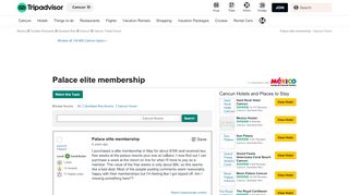 
                            6. Palace elite membership - Cancun Forum - TripAdvisor - Palace Resorts Elite Member Portal