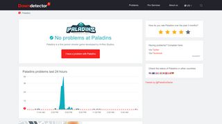 
                            5. Paladins down? Current problems and status | Downdetector - The Login Information Submitted Is Invalid Paladins