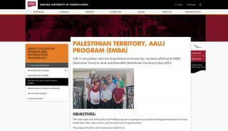 Palestinian Territory, AAUJ Program (EMBA) - International Programs ... - Aauj Portal Login