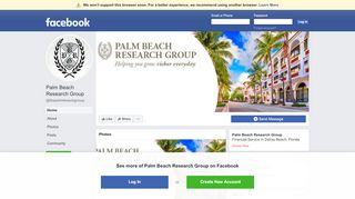 
Palm Beach Research Group - Home | Facebook  
