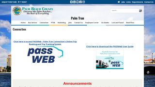 
                            3. Palm Tran Connection - Passweb Portal