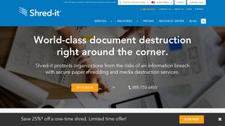 
                            5. Paper Shredding & Secure Document Destruction Services | Shred-it ... - Myshredit Com Customer Portal