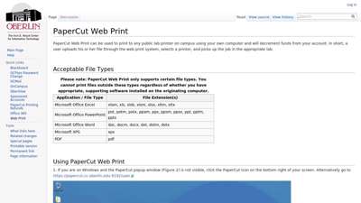 PaperCut Web Print - CIT Wiki