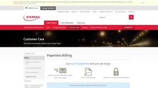 Paperless bills - Enmax - Enmax Portal