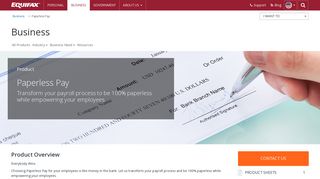 
Paperless Pay | Business | Equifax
