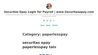 
                            5. paperlesspay – Securitas Epay Login for Payroll www ...