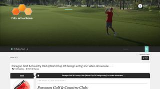 
                            6. Paragon Golf & Country Club (World Cup Of Design entry) inc video ... - Countryclubworld Portal