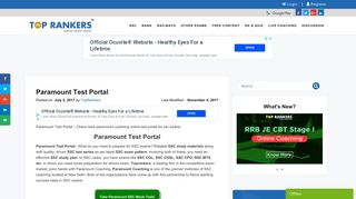 
                            1. Paramount Test Portal - TopRankers - Paramount Online Test Portal Login