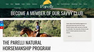 Parelli Savvy Club Details - Membership Program Benefits - Parelli Connect Portal