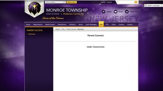 
                            1. Parent Access / Welcome - Monroe Township School District - Parent Portal Monroe Nj