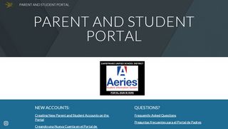 
                            4. PARENT AND STUDENT PORTAL - Google Sites - Portal Capousd Org