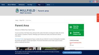 
                            4. Parent Area | Millfield Preparatory School | Millfield - Glastonbury Parent Portal