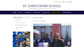 
                            2. Parent Center - St. Christopher School - Metairie, LA - St Christopher Plus Portal