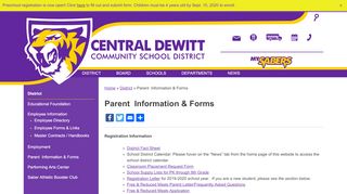 
Parent Information & Forms - Central DeWitt Community School District

