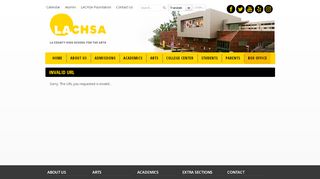 
                            2. Parent - LA County High School for the Arts - Lachsa Parent Portal