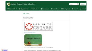 
                            3. Parent Links - Nelson County Public Schools - Nelson County High School Parent Portal