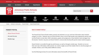 
                            5. Parent Portal / About Parent Portal - Jamestown Public Schools - Mayfair High School Parent Portal