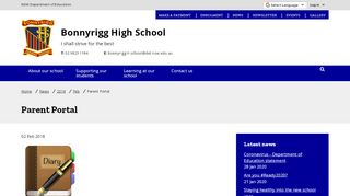 
                            1. Parent Portal - Bonnyrigg High School - Bonnyrigg High School Sentral Login