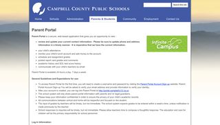 
                            3. Parent Portal - Campbell County Public Schools - Brookville High School Parent Portal