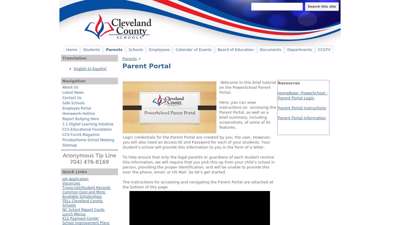 
Parent Portal - Cleveland County Schools - Google Sites
