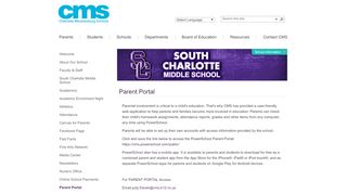 
                            4. Parent Portal - CMS School Web SitesCurrently selected - Charlotte ... - Charlotte Law Campus Portal