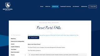
                            3. Parent Portal FAQs | British School Muscat - Parent Portal Bsm