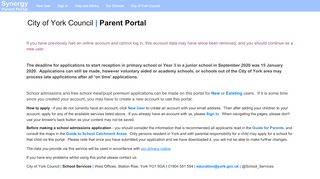 
                            8. Parent Portal: Home - City of York Council - City Of York Council Portal