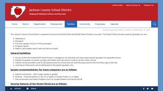 
                            2. Parent Portal / Home - Jackson County School District - Jackson County Parent Portal