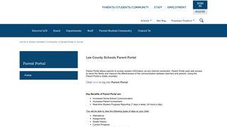 
                            4. Parent Portal / Home - Lee County Schools - Parent Portal Lcs
