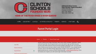 Parent Portal Login – Clinton Community School District - K12 Online Parent Portal Portal