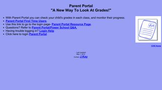 
                            1. Parent Portal menu - Cousino Parent Portal