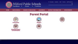 
                            4. Parent Portal - Milford Public Schools - Milford Family Portal