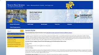 
                            4. Parent Portal | North High School - Davenport Community Schools - Campus Portal Davenport