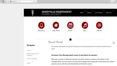 Parent Portal • Page - Deweyville ISD