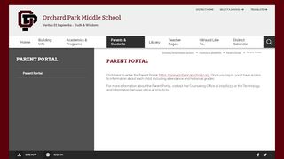 
                            1. Parent Portal / Parent Portal - Orchard Park - Orchard Park Central ... - Ophs Parent Portal