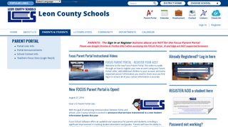 
                            3. Parent Portal / Portal User Info - Leon County Schools - Parent Portal Lcs