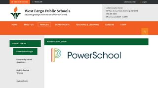 
Parent Portal / PowerSchool Login - West Fargo Public Schools
