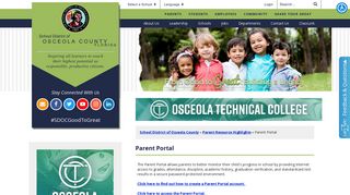 Parent Portal - School District of Osceola County - Osceola School District Employee Portal