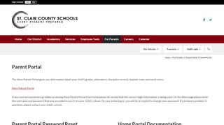 
                            8. Parent Portal - St Clair County Schools - Sti Information Now Parent Portal Portal
