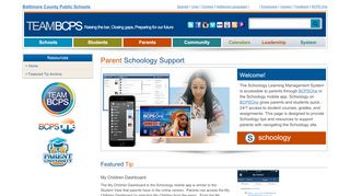 
                            8. Parent Schoology Support - Bcps - Bcps One Student Portal Screen