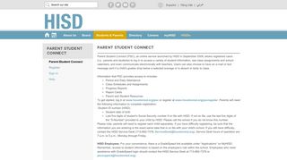 Parent Student Connect - HISD - Gradespeed Student Portal Isd