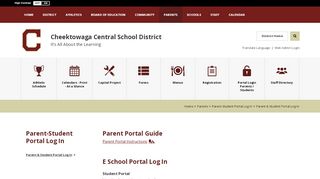 
                            2. Parent-Student Portal Log In - Cheektowaga Central School - Cheektowaga Central School Portal
