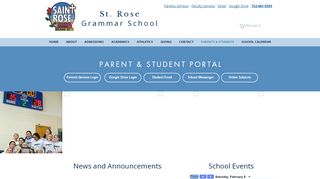 
                            4. Parent & Student Portal - St Rose Grammar School - Srhs Parent Portal