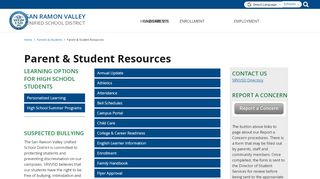 
                            4. Parent & Student Resources - San Ramon Valley Unified School District - Srvusd Parent Portal