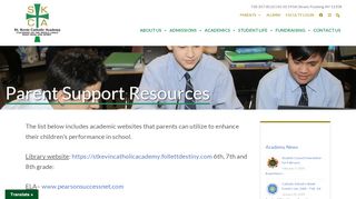 
                            1. Parent Support Resources - St. Kevin Catholic Academy - St Kevins Parent Portal
