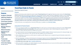 
                            5. Parent/Guest Guide for Parents | Rockhurst University