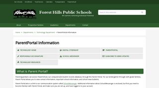 
                            4. ParentPortal Information – Forest Hills Public Schools - Parent Portal Forest School